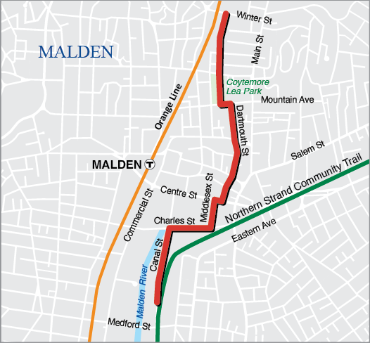 Malden: Spot Pond Brook Greenway